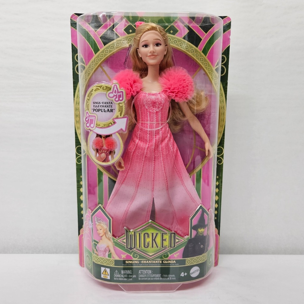 Mattel Wicked Singing Glinda Doll Ariana Grande‎ Popular Pink Gown HYM41 NEW